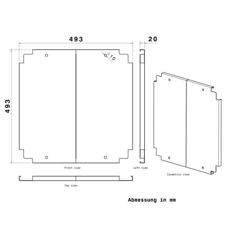 Metzler Zwischenboden für Hochbeete mit den Maßen 50 x 50 x 50 cm