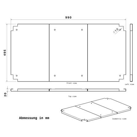 Metzler Zwischenboden für Hochbeete mit den Maßen 100 x 50 x 77 cm