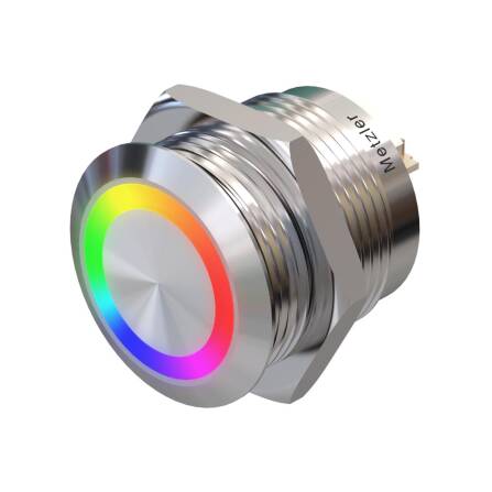 Metzler - Drucktaster 19mm - LED Ringbeleuchtung...