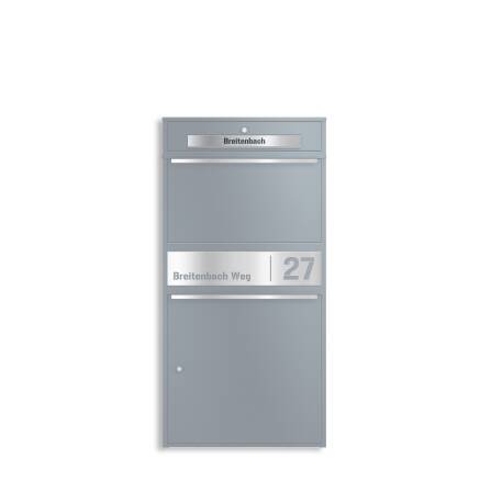 Ersatz Namensschild XL aus Edelstahl passend zur Paketbox...