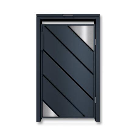 Metzler Mülltonnenbox mit Edelstahl Akzenten | 1er |...