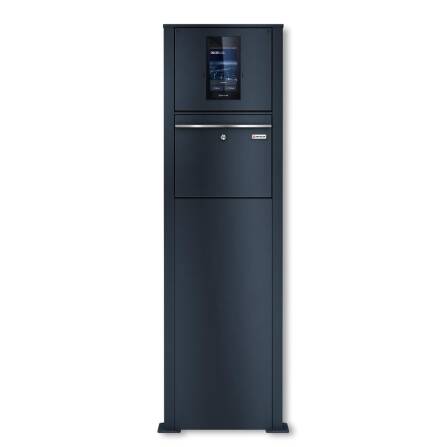 Metzler Standbriefkasten mit Video-Türsprechanlage für Einfamilienhaus SDM10 | Touch-Display | Anthrazit RAL7016