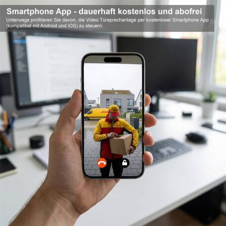 Metzler Standbriefkasten mit Video-Türsprechanlage für Zweifamilienhaus SDM10 | Touch-Display | Anthrazit RAL7016