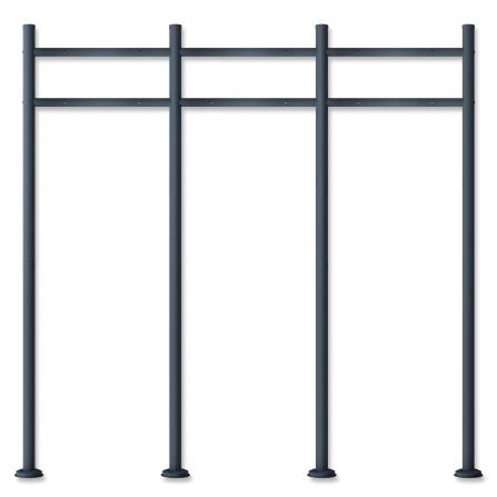 Metzler Briefkastenständer | 3er | RAL 7016...