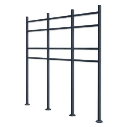 Metzler Briefkastenständer | 6er | RAL 7016  Anthrazit | Erpo