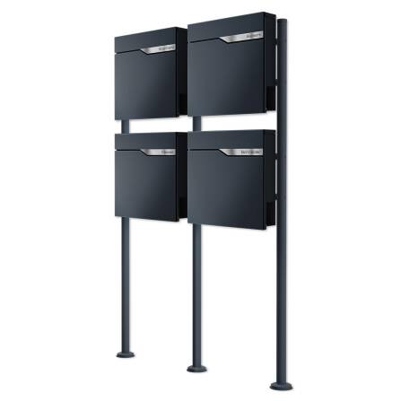 Metzler Standbriefkasten Mehrfamilienhaus in RAL 7016...