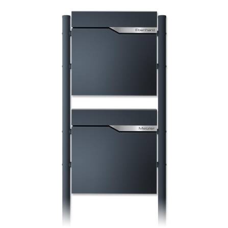Metzler Standbriefkasten in Anthrazit RAL 7016 | 2er...