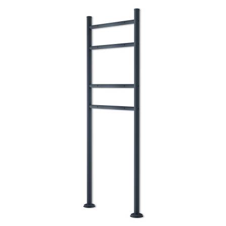 Metzler Standbriefkasten in Anthrazit RAL 7016 | 2er vertikal | personalisiert mit Gravur