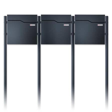 Metzler Standbriefkasten | 3er | Mit austauschbarem...