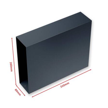 Metzler Zeitungsfach für Paketbox Modellreihe Bispo | RAL 7016 Anthrazit