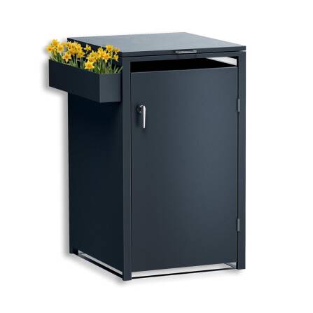 Metzler Blumenkasten für Metzler Mülltonnenbox | RAL 7016 Anthrazit