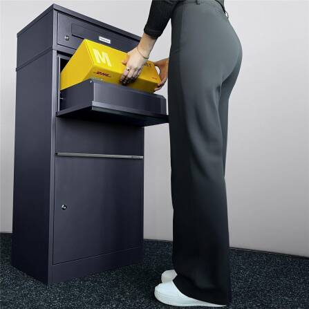 Metzler Paketbox mit austauschbarem Namensschild | für Pakete bis zur Größe M | Bispo RE