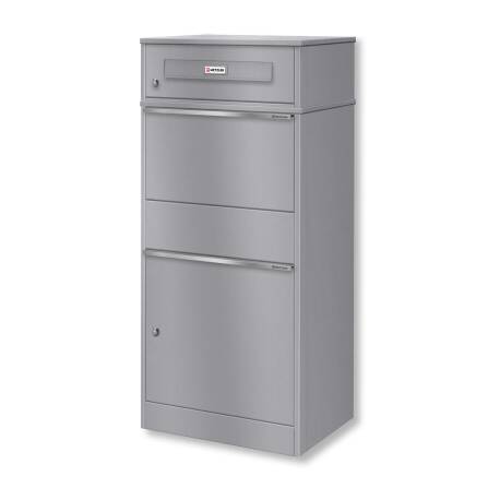 Metzler Paketbox mit austauschbarem Namensschild | Grau |...