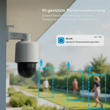 HiLook by HIKVISION 4 MP Smart Hybrid Light TandemVu PT Netzwerkkamera PTZ-N2D400M-DE/14