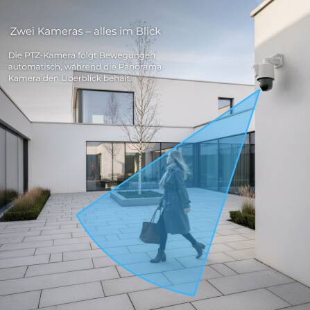 HiLook by HIKVISION 4 MP Smart Hybrid Light TandemVu PT Netzwerkkamera PTZ-N2D400M-DE/14