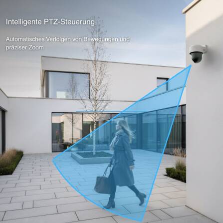 HiLook by HIKVISION 4 MP Smart Hybrid Light Mini PT Netzwerkkamera PTZ-N2C400M-DE(B)