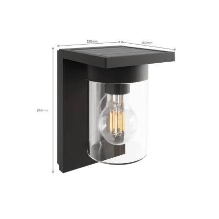 Wandleuchte | Asti | Solar | Up-Down-Light | Bewegungs- und Dämmerungsensor