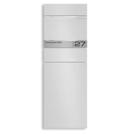 Ersatz Gravurplatte passend zum Briefkasten Alves 2 in Grau