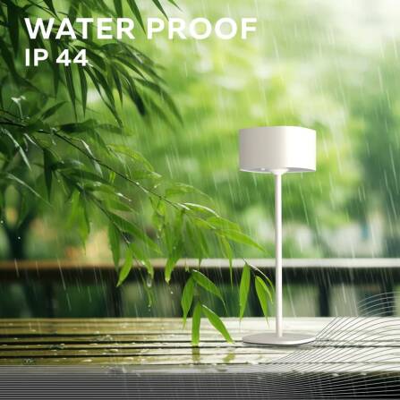 Akkuleuchte | Serino | Warmweiß | Mit Dimmfunktion | Sandfarbig