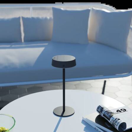 Akkuleuchte | Parma | Solar | Mit Dimmfunktion | Schwarz