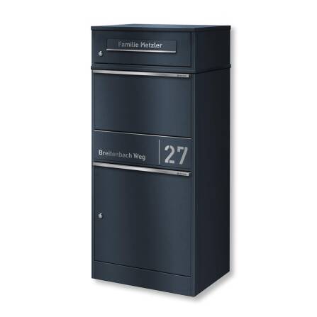 Metzler Paketbox mit Briefkasten | personalisiert mit...