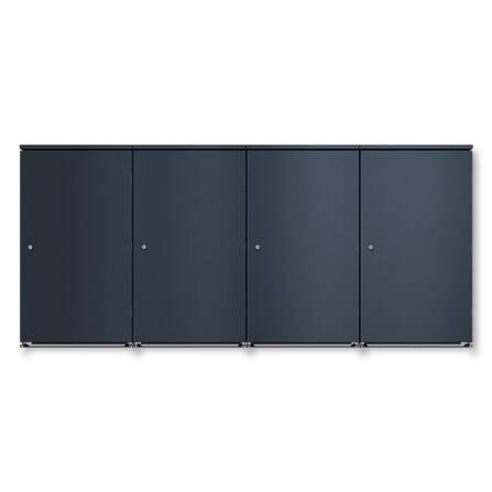 Metzler Mülltonnenbox | 4er | 240l | aus Aluminium |...