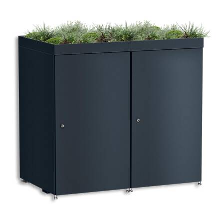 Metzler Mülltonnenbox mit Pflanzdach | 2er | 240l |...