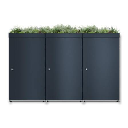 Metzler Mülltonnenbox mit Pflanzdach | 3er | 240l |...