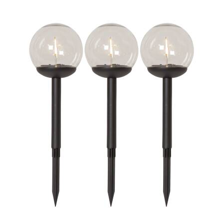 Wegeleuchte | Globe | 3-er Set | Solar