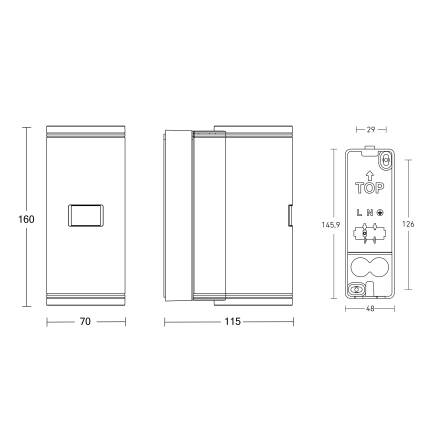 LED Außenleuchte | L940 |  Anthrazit | Bluetooth