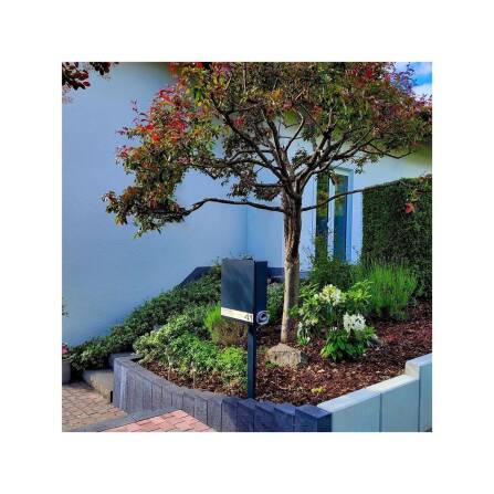 Metzler Briefkasten aus hochwertigem Stahl pulverbeschichtet | personalisiert mit Gravur | Lepo 1