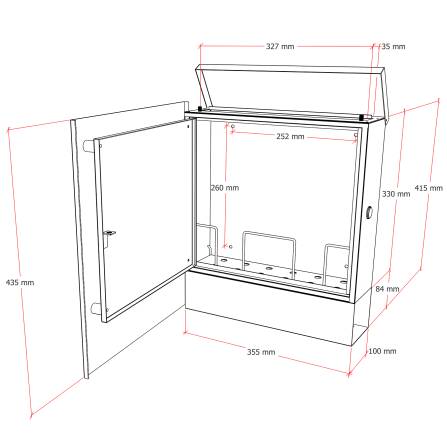 Metzler Briefkasten aus hochwertigem Stahl pulverbeschichtet | personalisiert mit Gravur | Eisenglimmer | Lepo 1