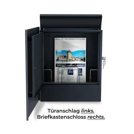 Metzler Briefkasten aus hochwertigem Stahl pulverbeschichtet | Lepo