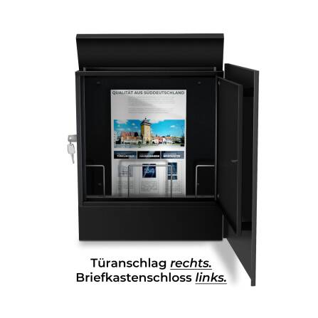 Metzler Boîte aux Lettres | Lepo Ral 9005 Noir foncé