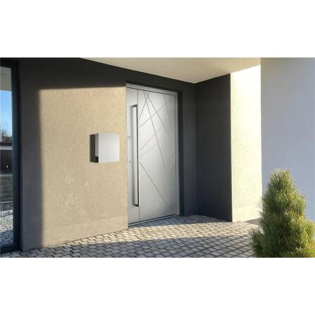 Metzler Briefkasten aus hochwertigem Stahl pulverbeschichtet | Weiß | Lepo