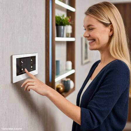 Metzler ADM10 Citofono Audio | 1 Pulsante | Con targhetta nome intercambiabile | Effetto ferro micaceo | Kai