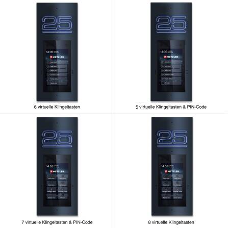 Metzler Türsprechanlage mit Kamera | Gesichtserkennung | Touch-Display | Hausnummer beleuchtet | Live-HD-Video | Ein- und Mehrfamilien | SDM10H