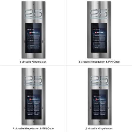 Metzler Türsprechanlage mit Kamera | Gesichtserkennung | Touch-Display | Hausnummer beleuchtet | Live-HD-Video | Ein- und Mehrfamilien | Edelstahl | SDM10H