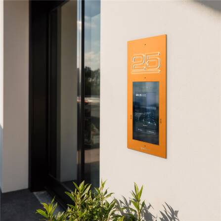 Metzler Türsprechanlage mit Kamera | Gesichtserkennung | Touch-Display | Hausnummer beleuchtet | Live-HD-Video | Ein- und Mehrfamilien | Wunschfarbe | SDM10H