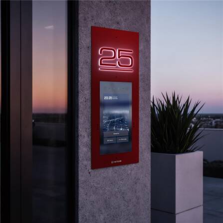 Metzler Türsprechanlage mit Kamera | Gesichtserkennung | Touch-Display | Hausnummer beleuchtet | Live-HD-Video | Ein- und Mehrfamilien | Wunschfarbe | SDM10H