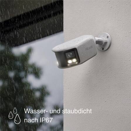 HiLook by HIKVISION 8 MP Überwachungskamera-Set | 180° Sichtfeld | 4* 8 MP Bullet Kamera | Smart Hybrid Light | NVR 16-CH | 4 TB HDD | Smartphone App