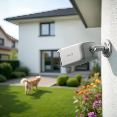 HiLook by HIKVISION 8 MP Überwachungskamera-Set | 180° Sichtfeld | 4* 8 MP Bullet Kamera | Smart Hybrid Light | NVR 16-CH | 4 TB HDD | Smartphone App