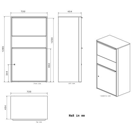 Metzler Paketbox XL | Paketkasten rostfrei | Anthrazit | Bispo Max