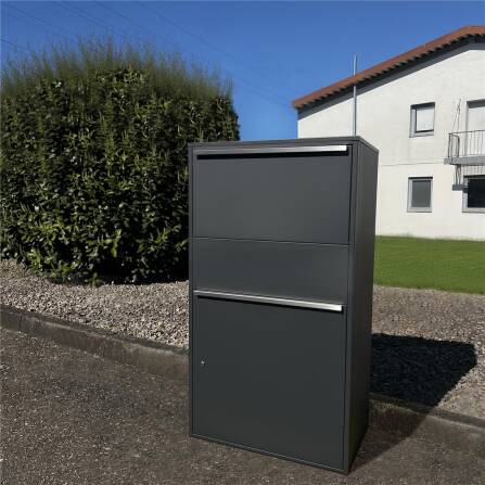 Metzler Paketbox XL | Paketkasten rostfrei | Anthrazit | Bispo Max