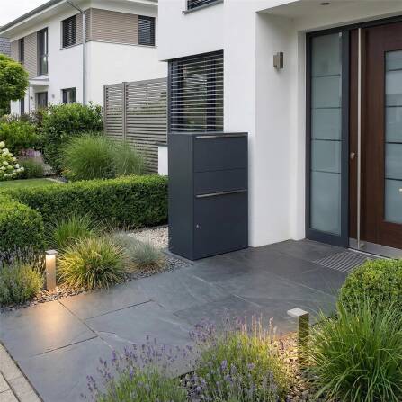 Metzler Paketbox XL | Paketkasten rostfrei | Anthrazit | Bispo Max