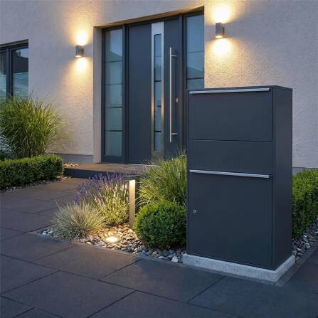 Metzler Paketbox XL | Paketkasten rostfrei | Anthrazit | Bispo Max