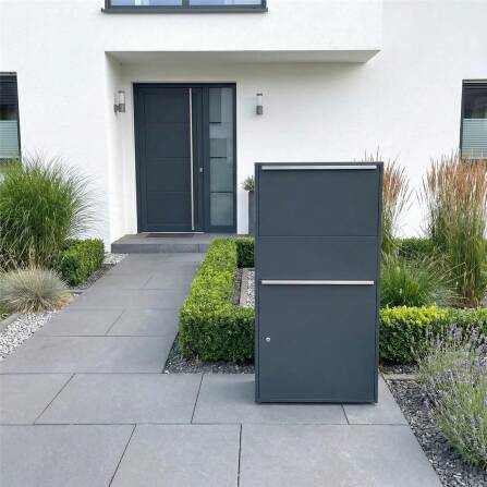 Metzler Paketbox XL | Paketkasten rostfrei | Anthrazit | Bispo Max