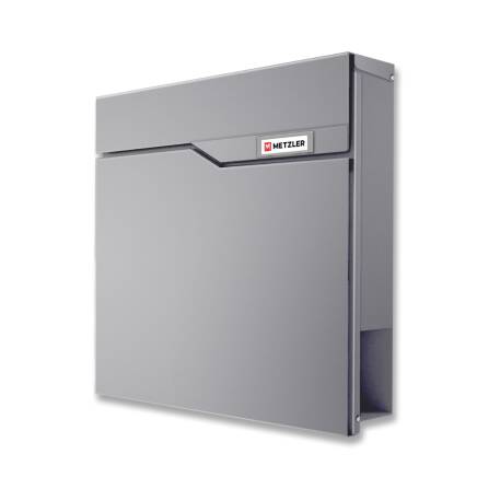 Metzler Briefkasten | austauschbares Namensschild | Grau | Siebert 2