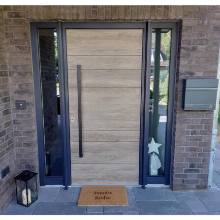 Funkklingel Aufputz quadratisch | personalisiert mit Gravur | Vera