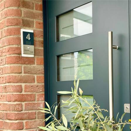 Metzler Funkklingel Edelstahl mit Gravur | Selma